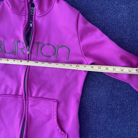 Burton Hoodie Womens Medium Pink Full Zip DRYRIDE Fleece Lined Snowboard Jacket - Picture 4 of 7